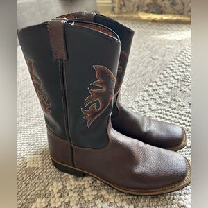 Boys Magellan Outdoors Kids Brown and Black Boots